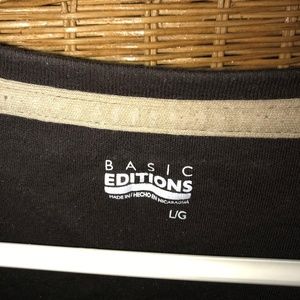 Basic Editions | Tops | Bundle 2 Long Sleeve Vneck Tshirts | Poshmark